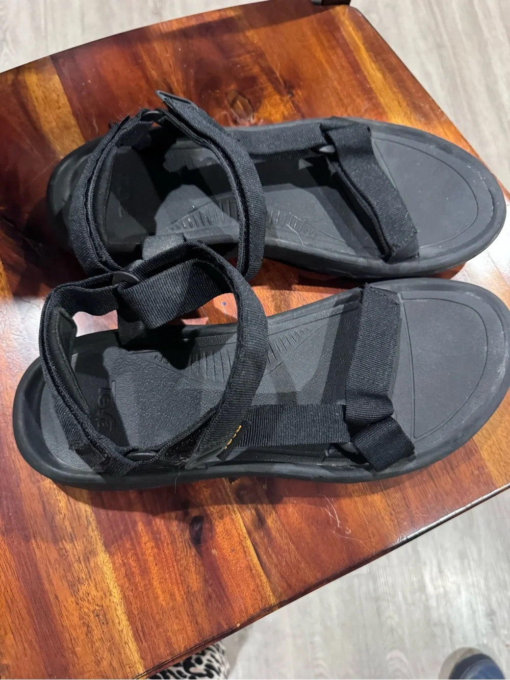 Teva Black Adjustable Strap Sport Sandals